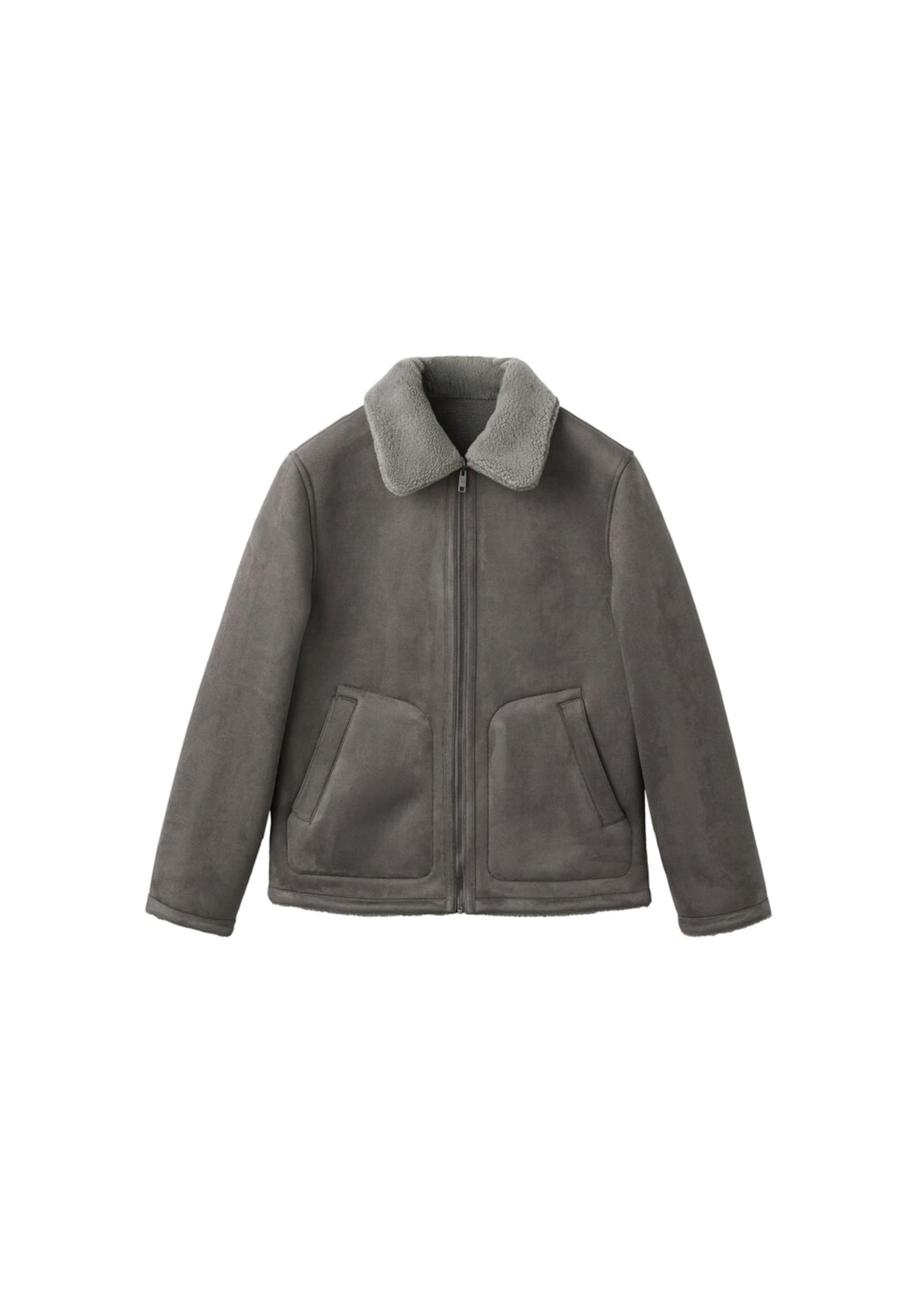 MANGO MAN Between-Season Jacket 'Fleet' in Grey: front