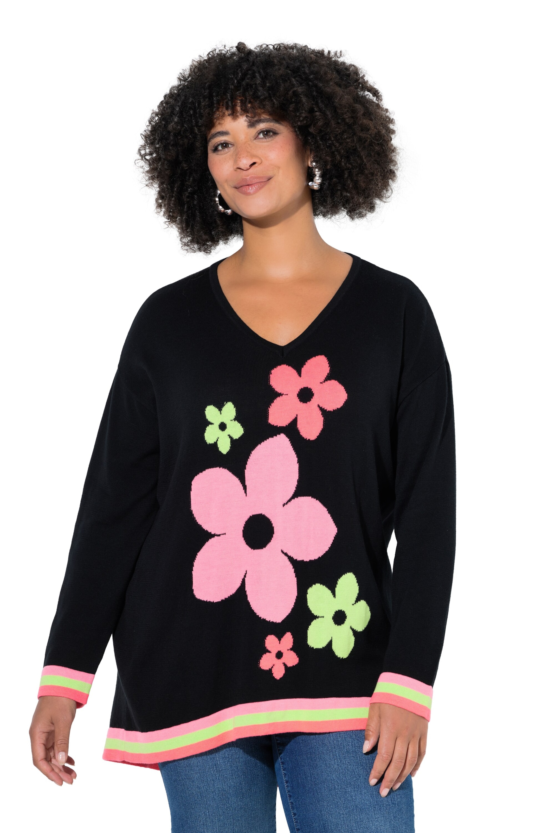 Angel of Style Sweater in Black: front