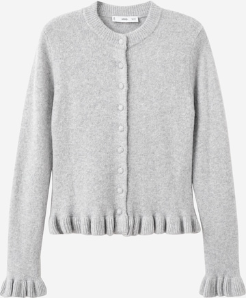 MANGOKardigan 'FLEUR' - siva boja: prednji dio