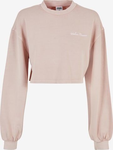 Sweat-shirt Urban Classics en rose : devant