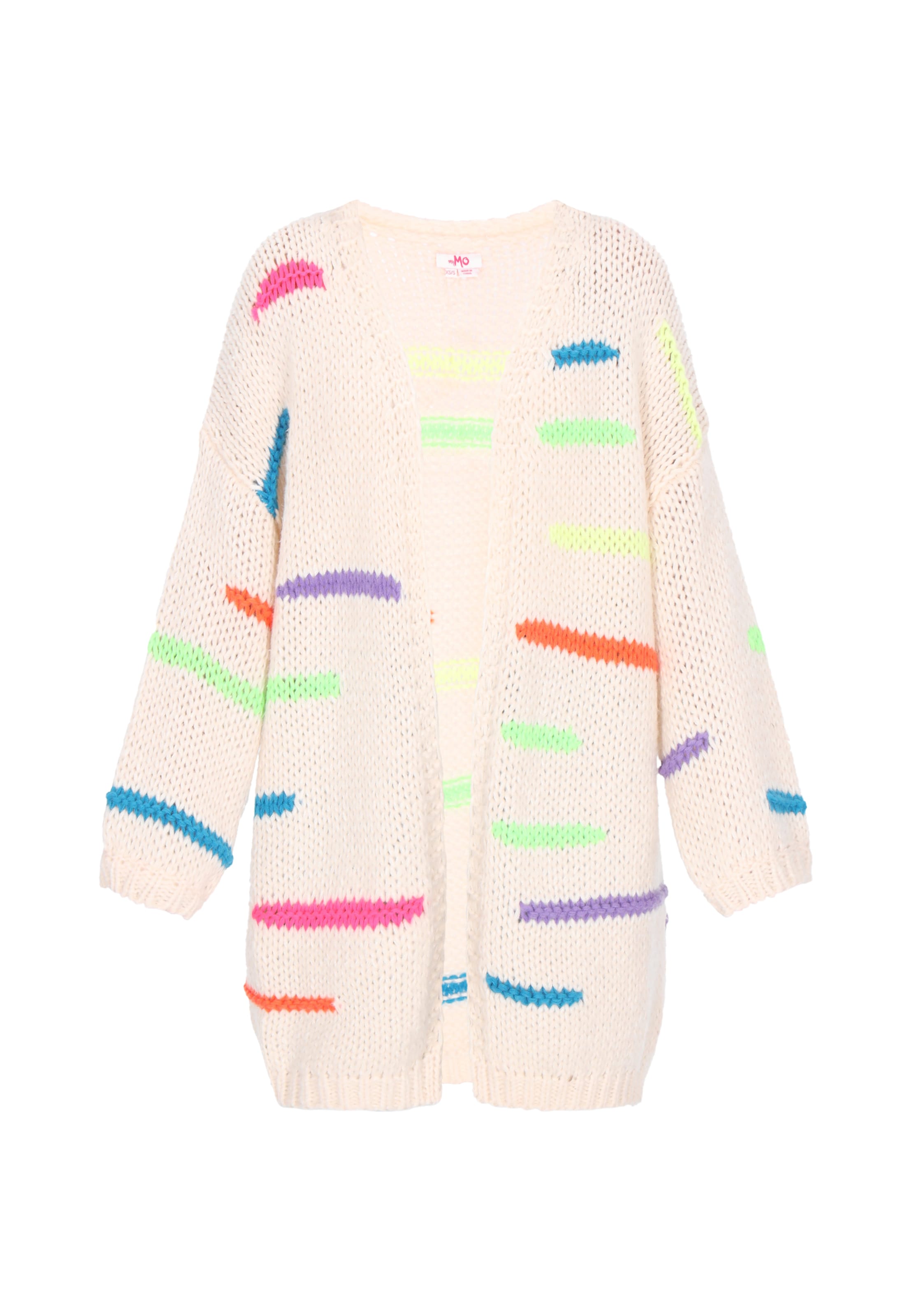 MYMO Strickjacke in Weiß: Vorderseite