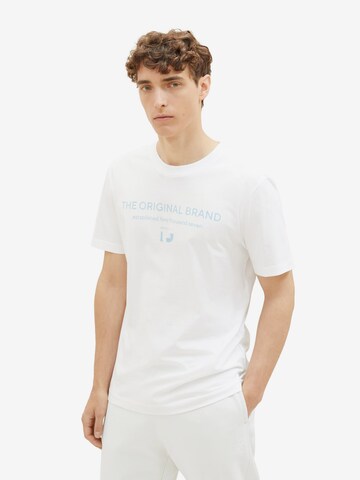 T-Shirt TOM TAILOR DENIM en blanc