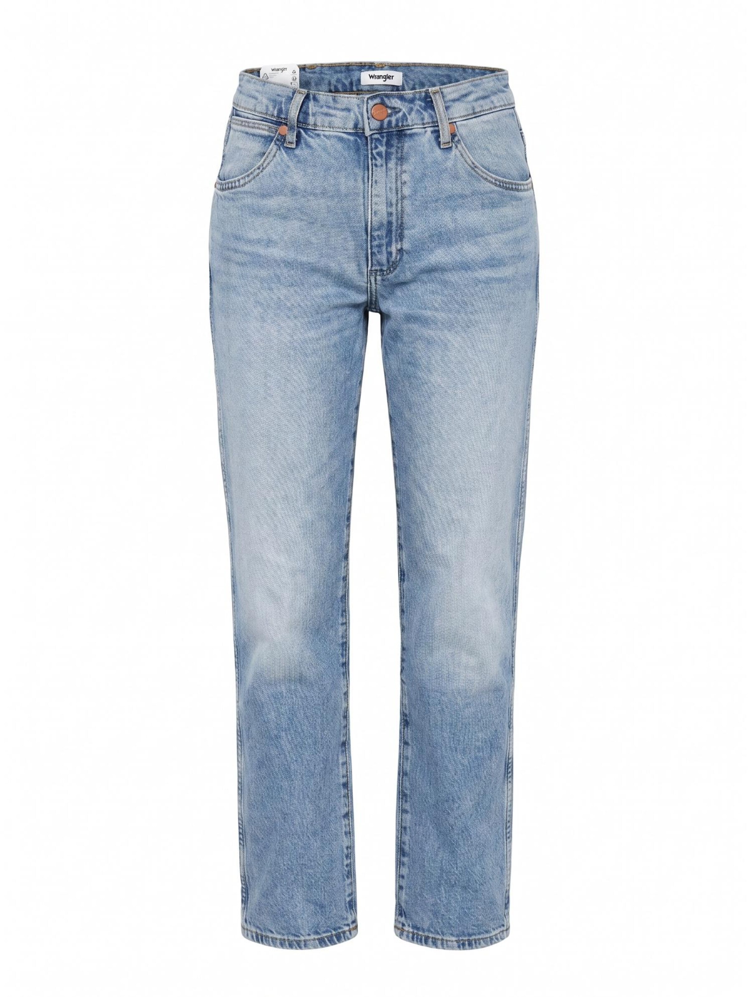 Regular Jean 'STRAIGHT SUNSET' WRANGLER en bleu : devant