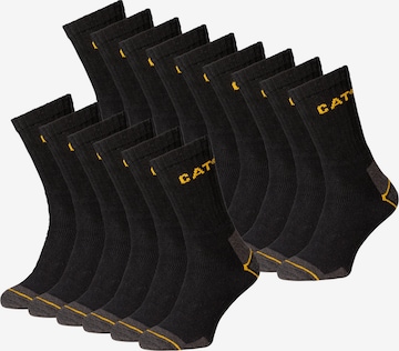 Chaussettes 'Workwear Sock CAT' CATERPILLAR en noir : devant