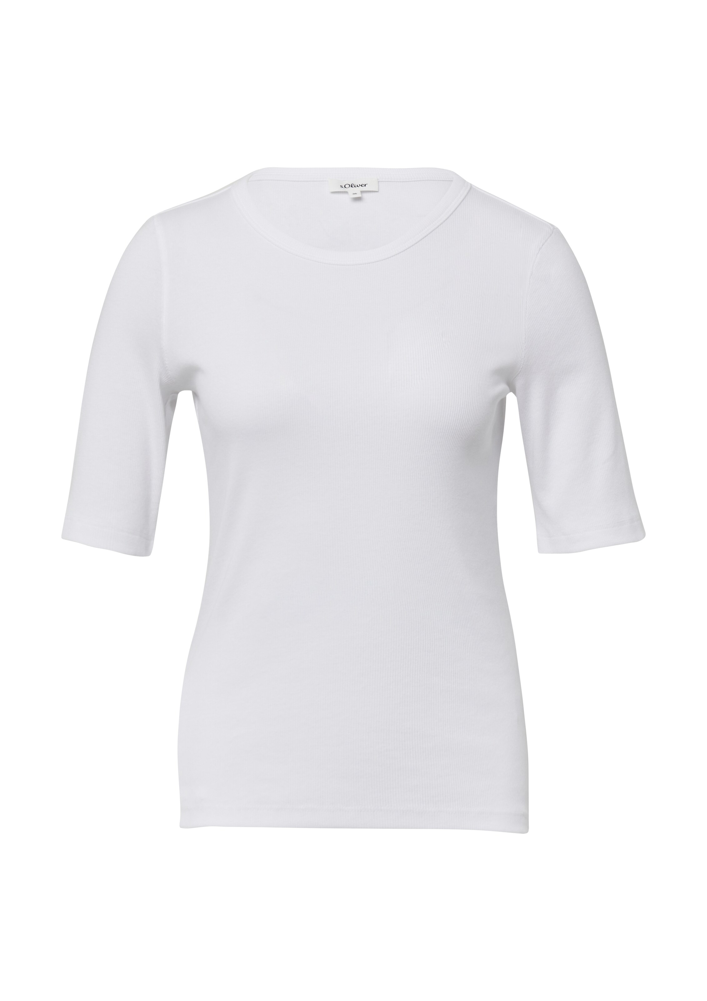 s.Oliver Shirt in Wit: voorkant