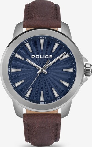 POLICE Analog Watch in Brown: front