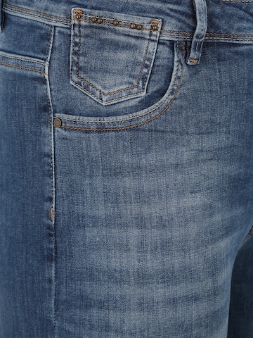 FREEMAN T. PORTER Slimfit Jeans 'Gaelle' i blå