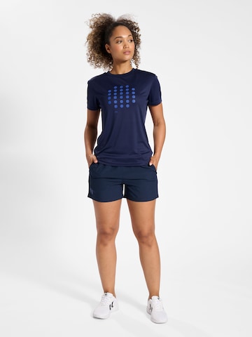 T-shirt fonctionnel 'Court' Hummel en bleu