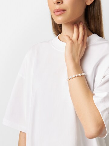 ROMANTICO ROMANTICO Armbånd 'Hadita' i hvid: forside