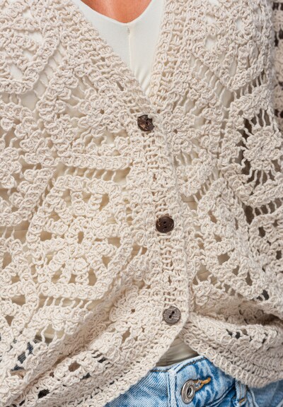 Ombre Trui in S-M in de kleur Beige, Productweergave