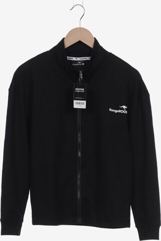 KangaROOS Sweatshirt & Zip-Up Hoodie in S in Black: front