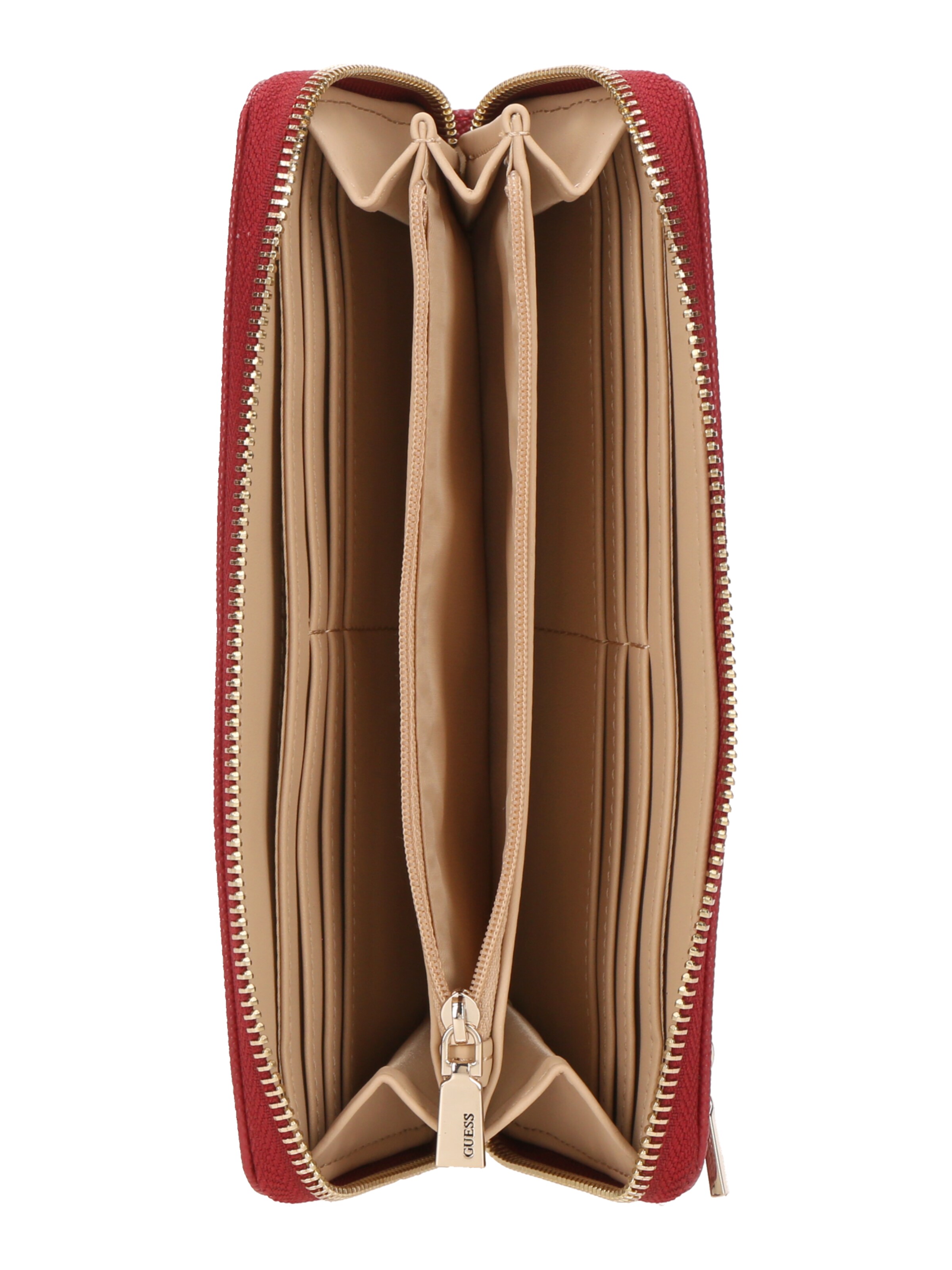 GUESS Wallet 'LAUREL II SLG LARGE ZIP AROUND' in Red