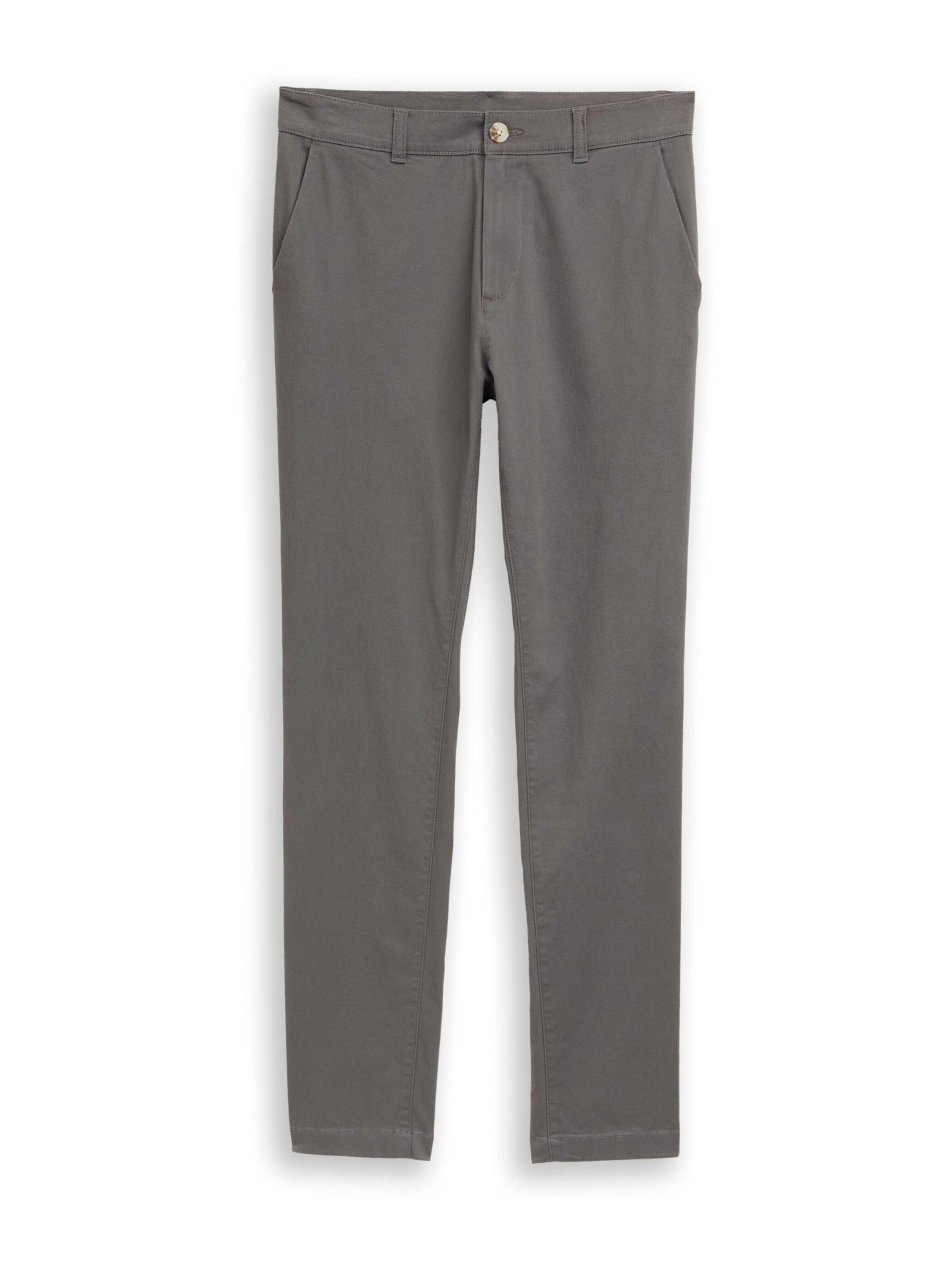 TOM TAILOR Панталон Chino в сиво: отпред