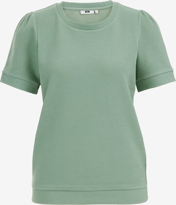 Sweat-shirt WE Fashion en vert : devant