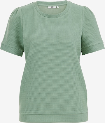 WE Fashion Sweatshirt in Groen: voorkant