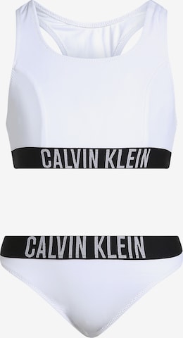 Bikini di Calvin Klein Swimwear in bianco: frontale