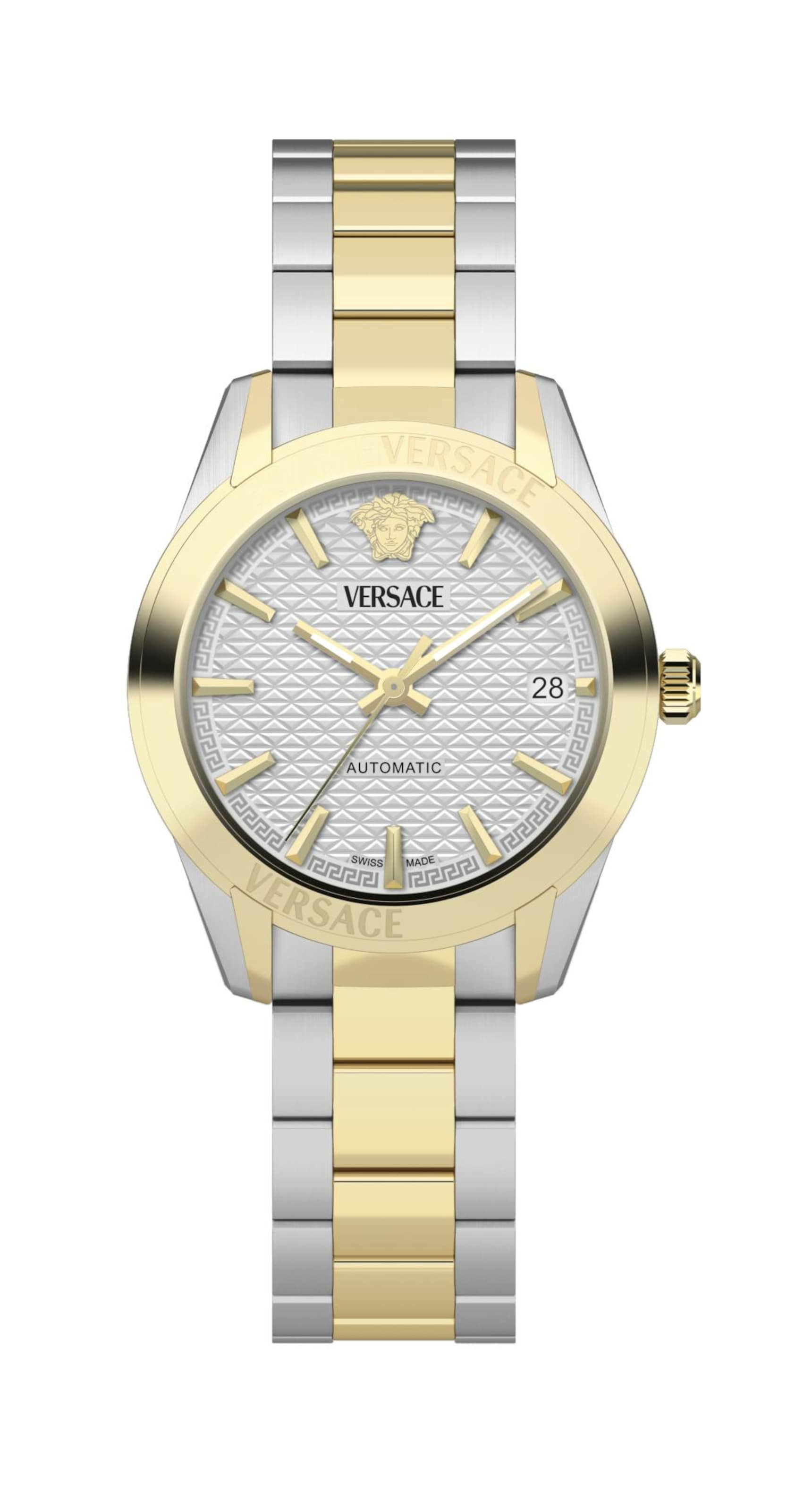 VERSACE Analoog horloge 'Greca Classic' in de kleur Goud / Zilver, Productweergave