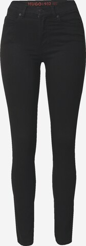 HUGO Skinny Jeans in Schwarz: predná strana