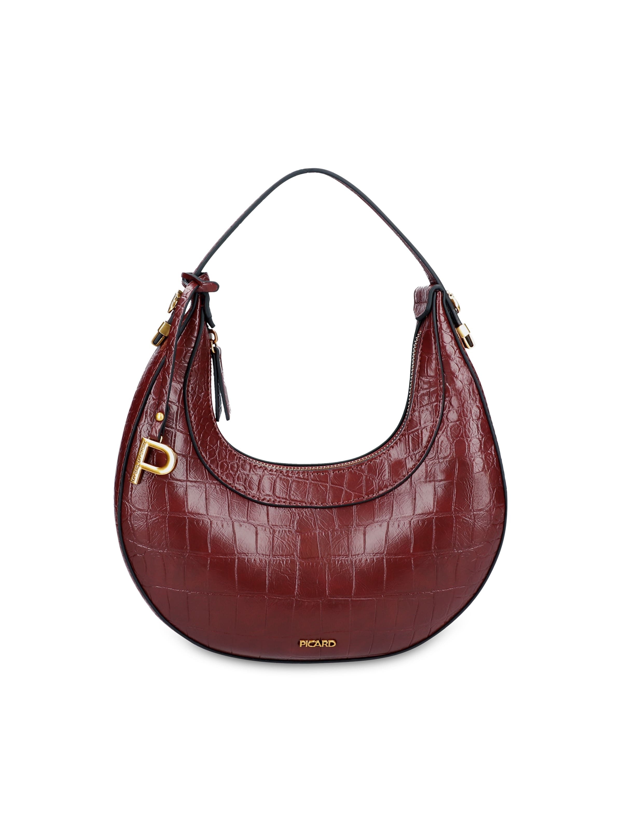 Picard Schultertasche 'Croissant' in Rot: Vorderseite