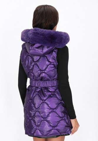 Gilet faina en violet