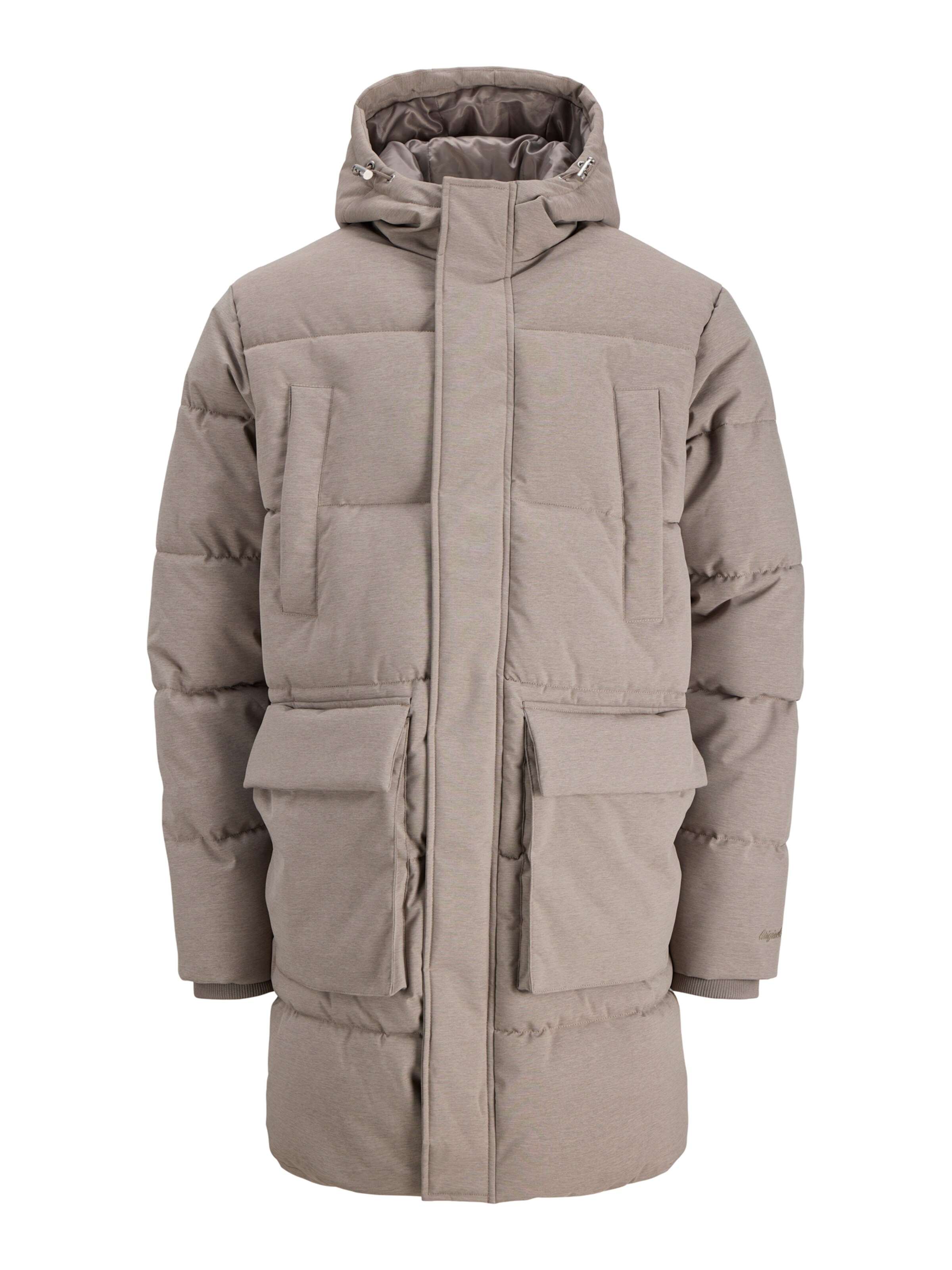 JACK & JONES Winterjas 'JORNORREBRO' in S in de kleur Taupe, Productweergave