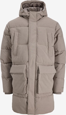 JACK & JONES Winterjas 'JORNORREBRO' in Grijs: voorkant