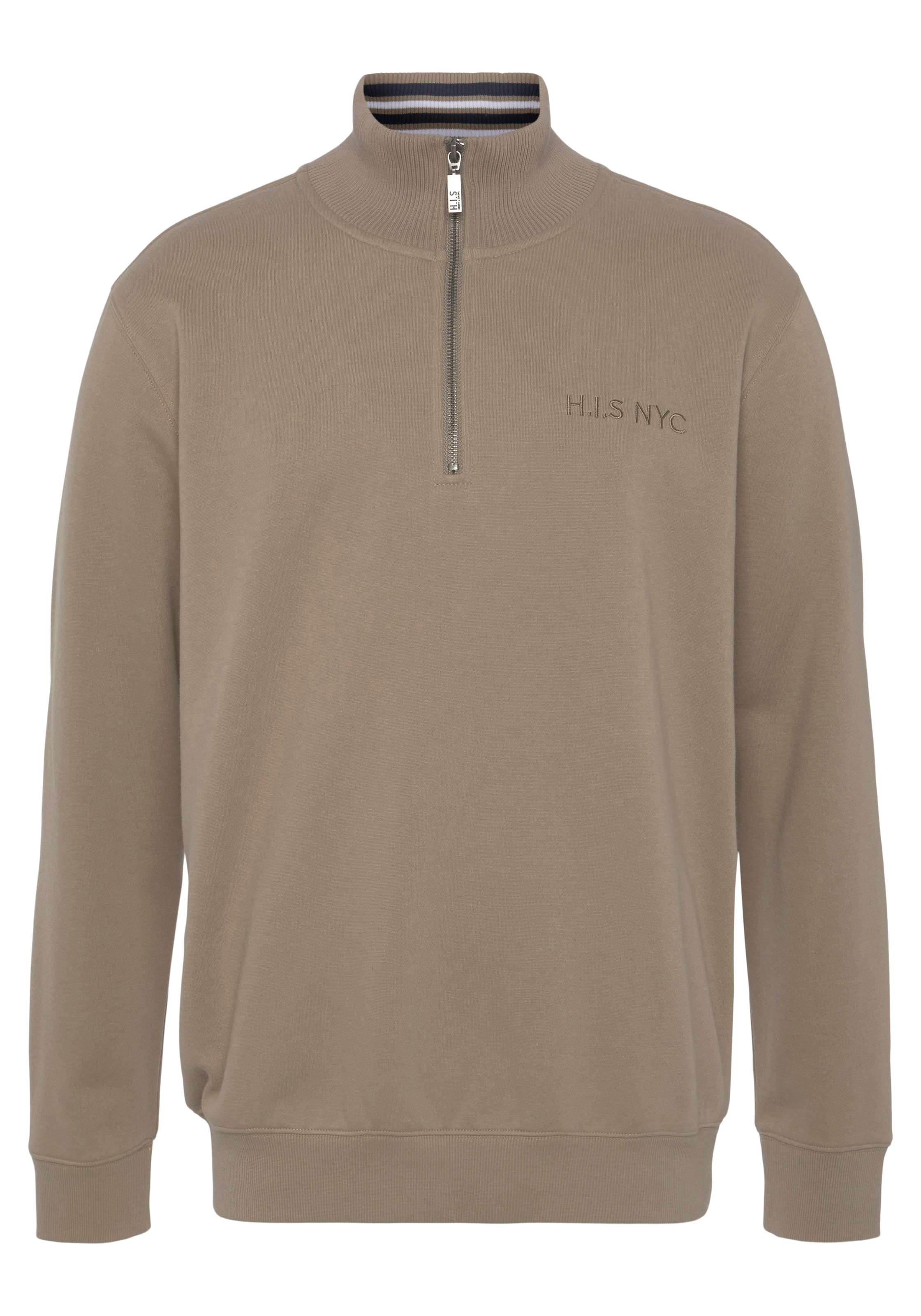 H.I.S Sweatshirt in Beige: Vorderseite