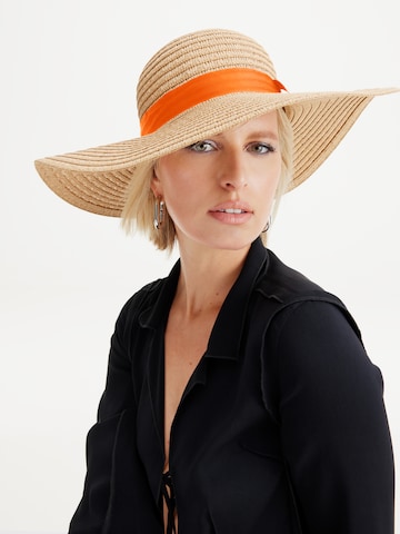 Karolina Kurkova Originals قبعة 'Joy' بلون بيج: الأمام