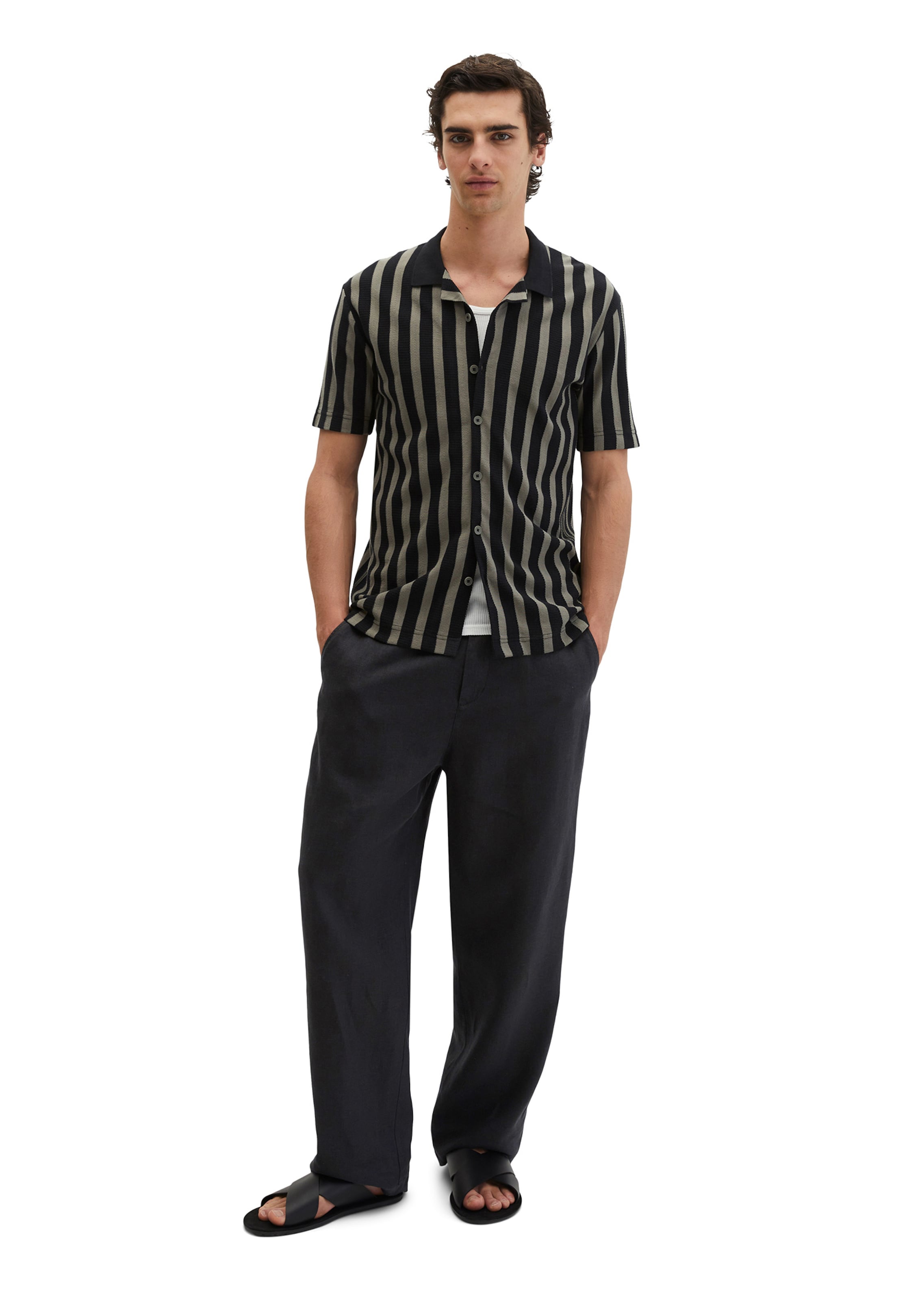 Marc O'Polo Regular fit Overhemd in Zwart