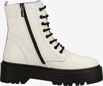 ILC Lace-Up Ankle Boots in White