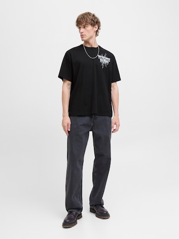 JACK & JONES Shirt 'JOREAGLEROCK GALLERY' in Black