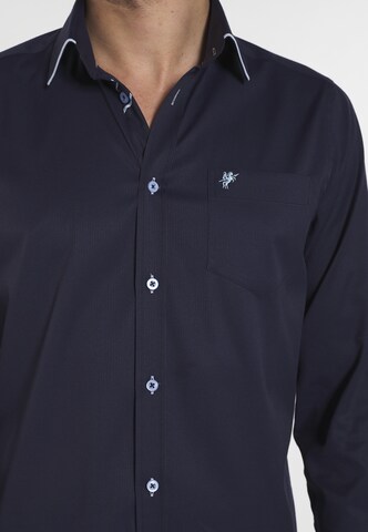 DENIM CULTURE Regular fit Button Up Shirt 'Roman' in Blue