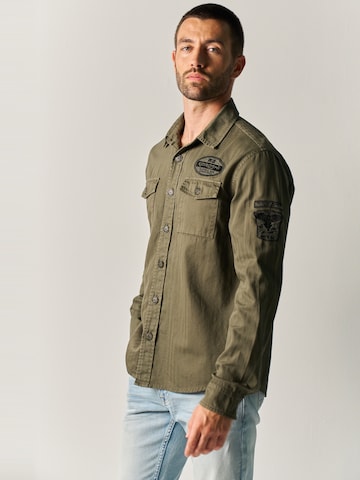 KOROSHI Regular fit Overhemd in Groen