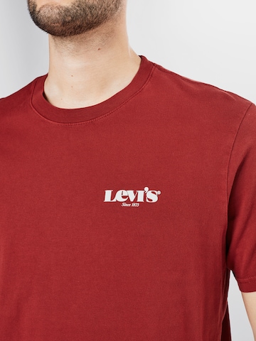 LEVI'S ® Shirt 'Relaxed Fit Tee' in Rood