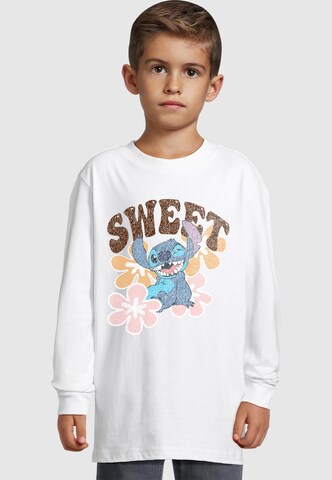 ABSOLUTE CULT Shirt 'Lilo And Stitch - Sweat' in Weiß: Vorderseite