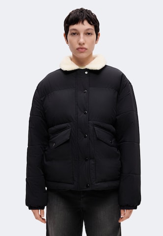 Karo Kauer Jacke in Schwarz: Vorderseite
