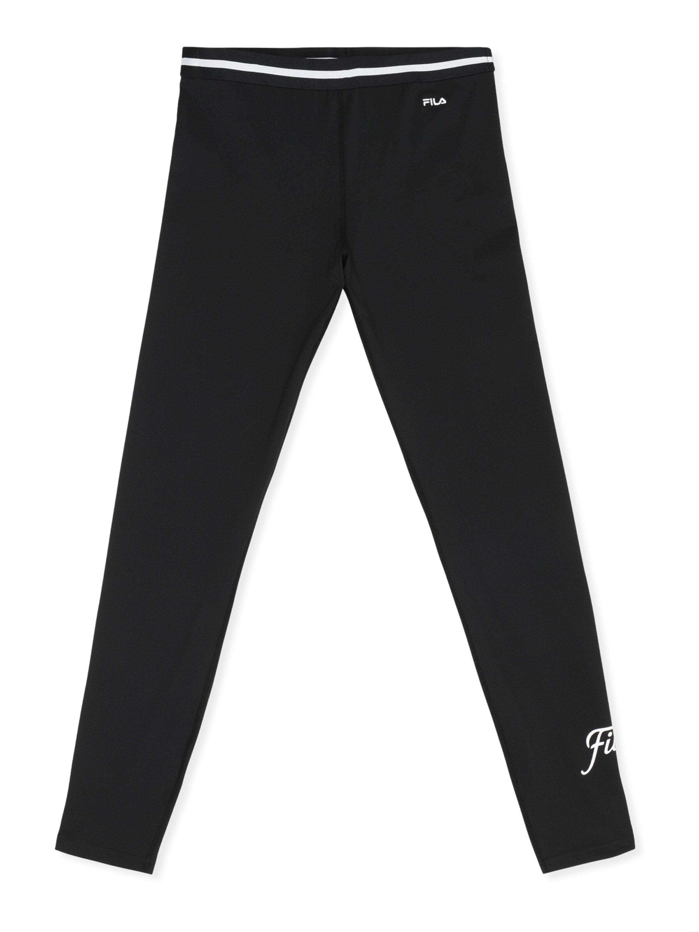 Slimfit Leggings 'LUNATA graphic taped leggings' di FILA in nero