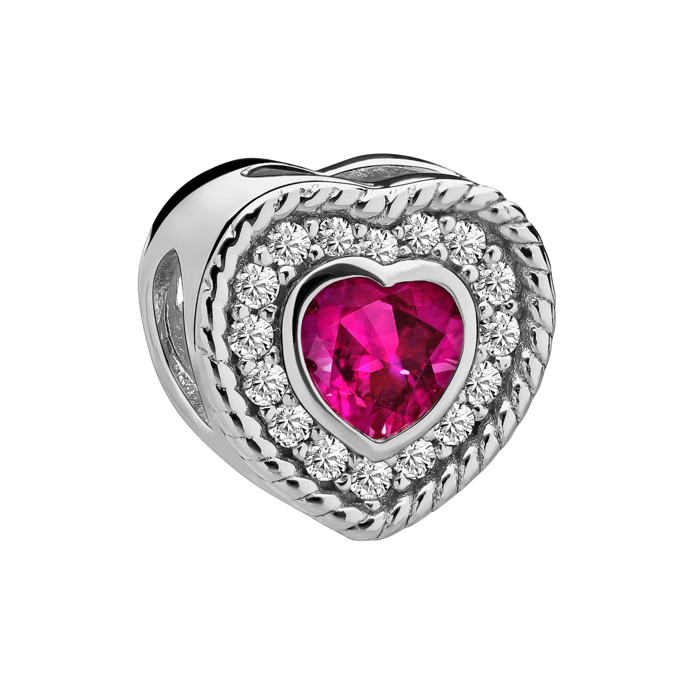 Lucardi Pendant in Silver: front