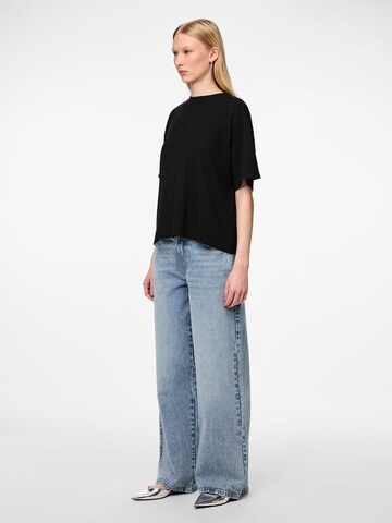 PIECES Wide Leg Jeans 'SELMA' in Blau