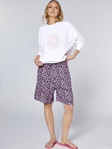 CHIEMSEE Loose fit Pants in Purple: front