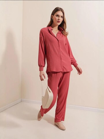 Bigdart - Calças de fato em rosa