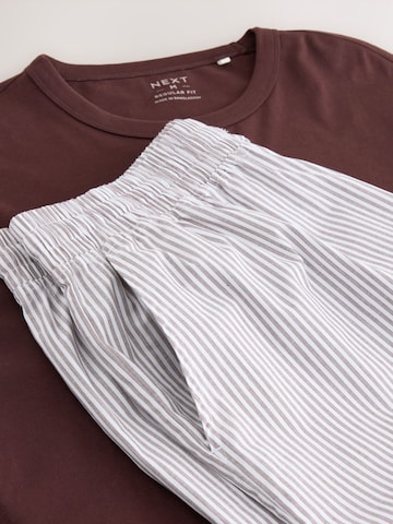 Next Дълга пижама в кафяво