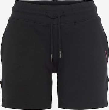 KangaROOS Regular Workout Pants in Black: front