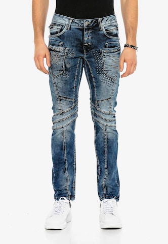 CIPO & BAXX Regular Jeans in Blauw: voorkant