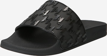 Karl Lagerfeld - Zapatos abiertos 'KONDO' en negro: frente