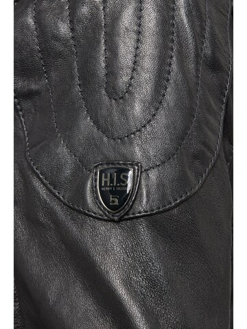 H.I.S Lederjacke in Schwarz