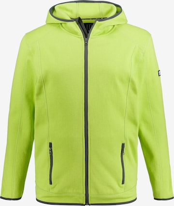 JAY-PI Zip-Up Hoodie in Green: front