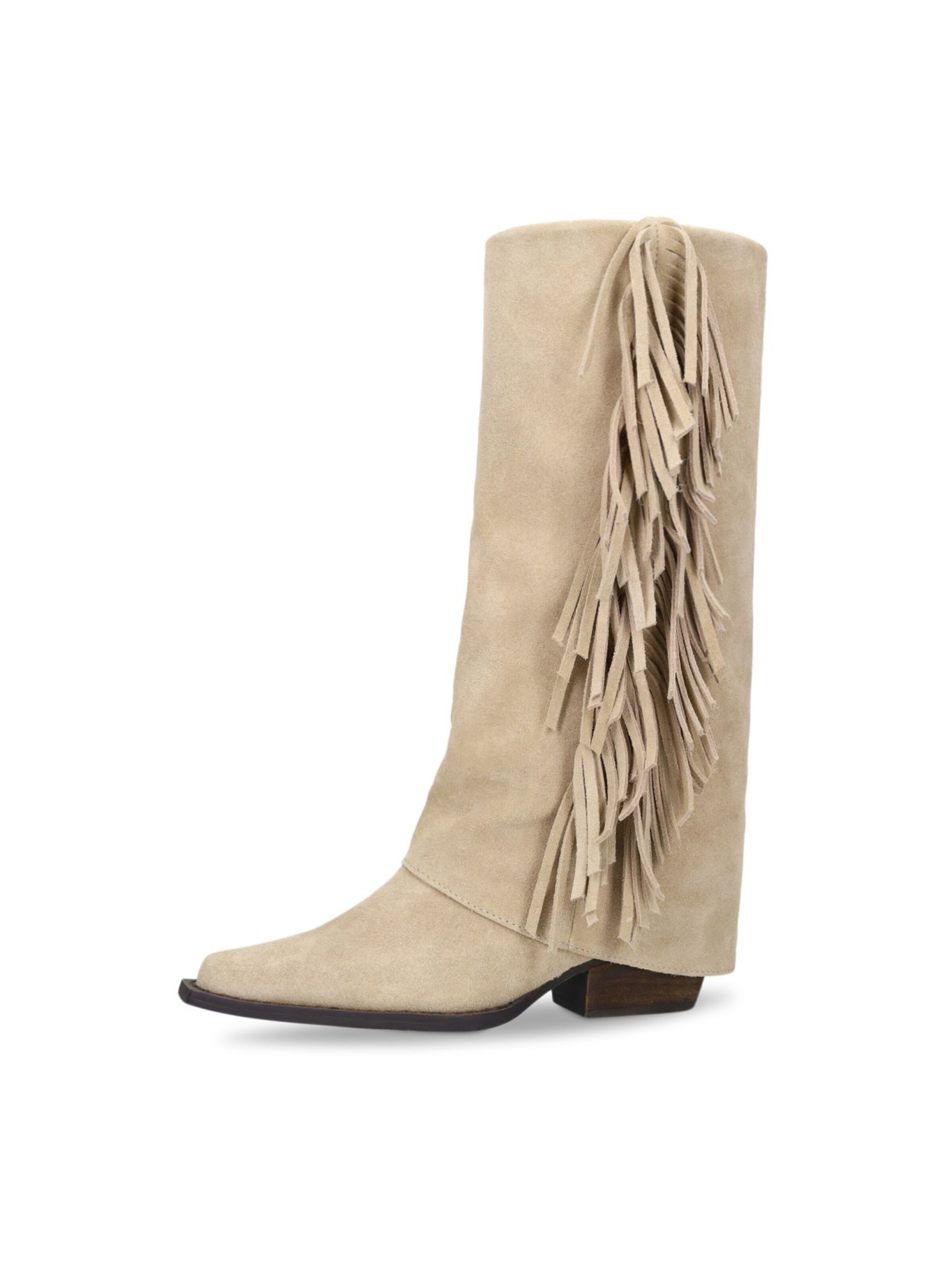 MANFIELD Bottines en 36 en beige, Vue avec produit