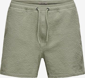Only & Sons Badeshorts 'ONSTed' i grøn: forside