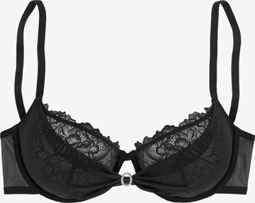 JETTE T-shirt Bra in Black: front